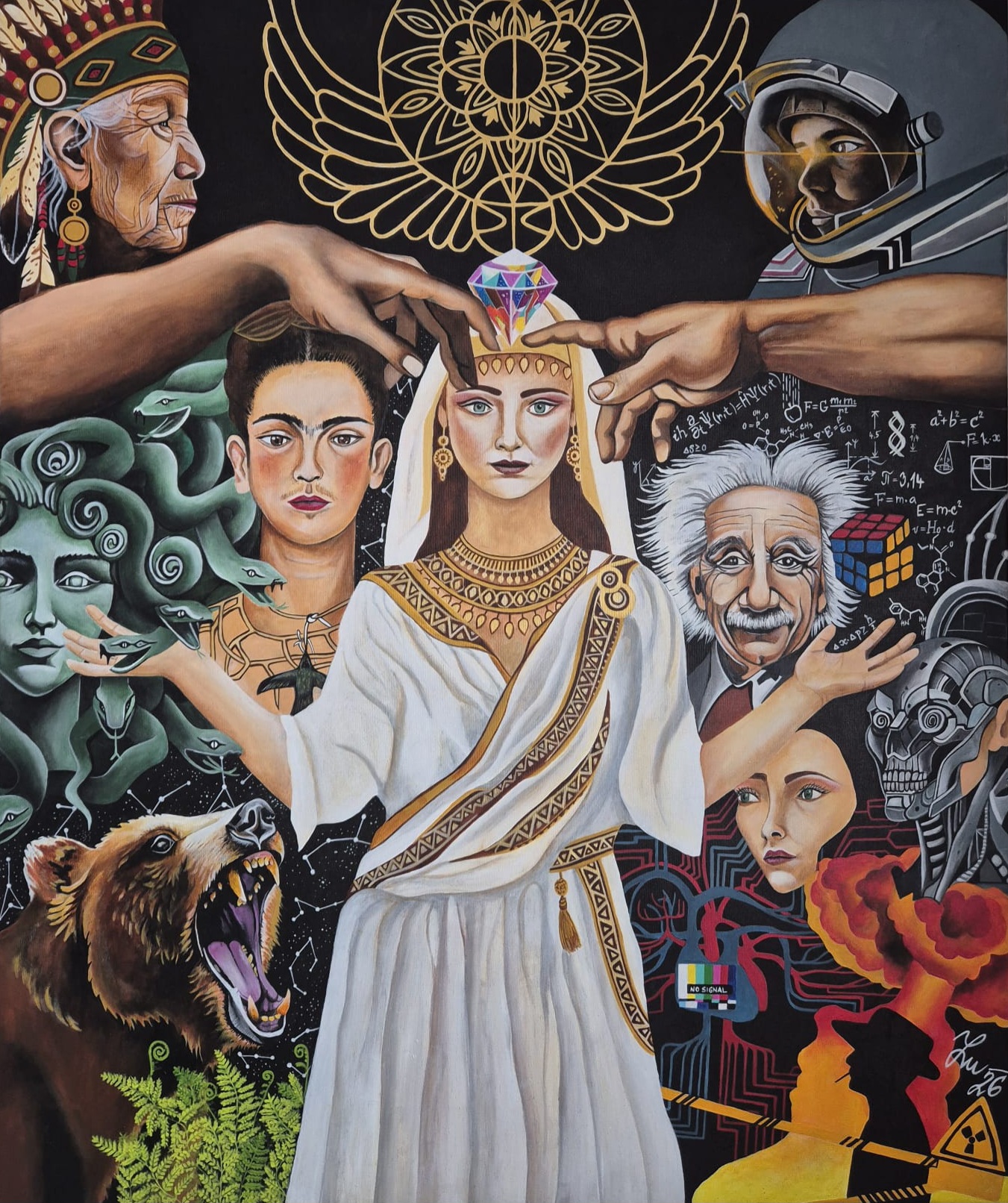 Mystická nevěsta 100 x 120 cm