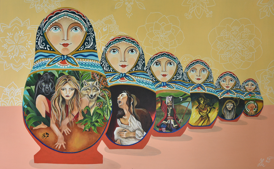 V břiše matčiny babičky 100 x 160 cm